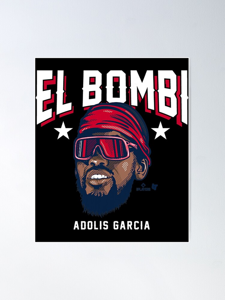 Adolis Garcia Baseball Edit Tapestries Rangers - Adolis Garcia - Posters  and Art Prints