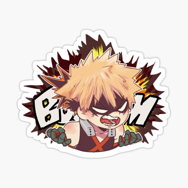 my hero academia pink sticker by nora senpai redbubble