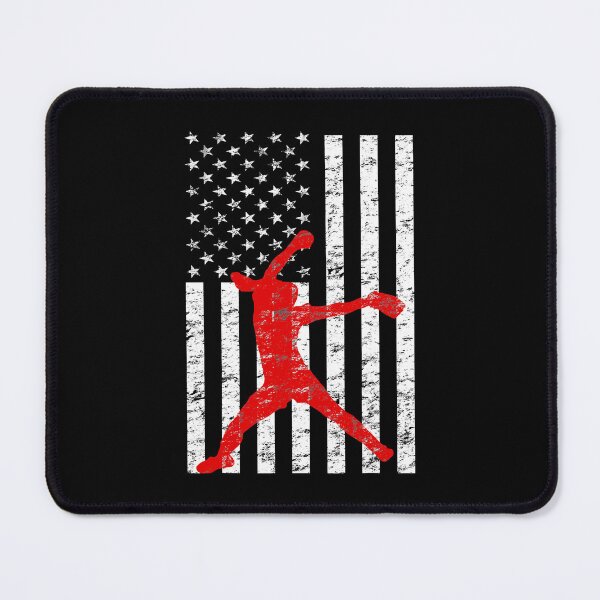 Item preview, American Flag Love Softball FastPitch Pitcher Gifts designed and sold by MichelSorour.
