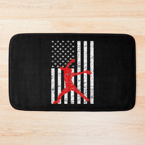 Item preview, American Flag Love Softball FastPitch Pitcher Gifts designed and sold by MichelSorour.