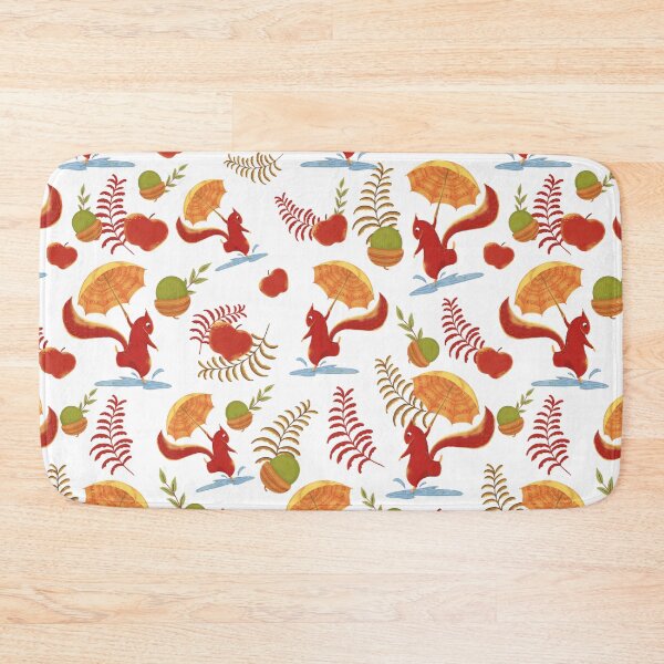 Item preview, Cute Squirrel Pattern Cute Fall Pattern Cute Autumn Fall Pattern Apple Acorn Umbrella Seamless Pattern Colorful Thanksgiving designed and sold by Stephen Scharf.