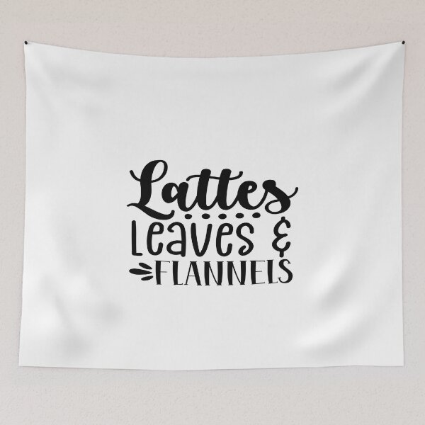 Item preview, Lattes Leaves Flannels - Funny Coffee Lovers Quotes Vintage designed and sold by Cupsofdreams.