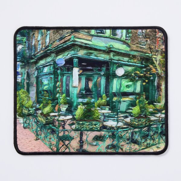 Item preview, Abstract Painting of Elysian Cafe in Hoboken designed and sold by Kurt Gardiner.