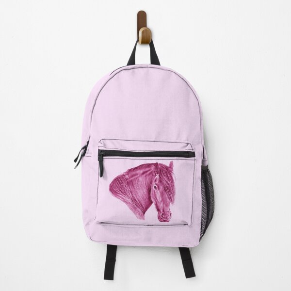 Item preview, Portrait of a Friesian - purple-pink colorized version designed and sold by SylvieG18.