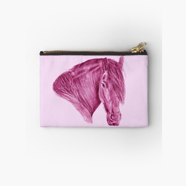 Item preview, Portrait of a Friesian - purple-pink colorized version designed and sold by SylvieG18.