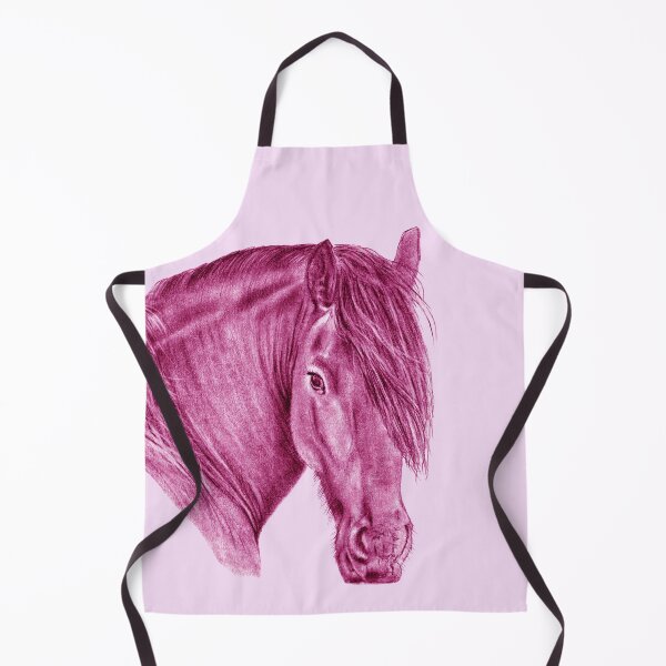 Item preview, Portrait of a Friesian - purple-pink colorized version designed and sold by SylvieG18.