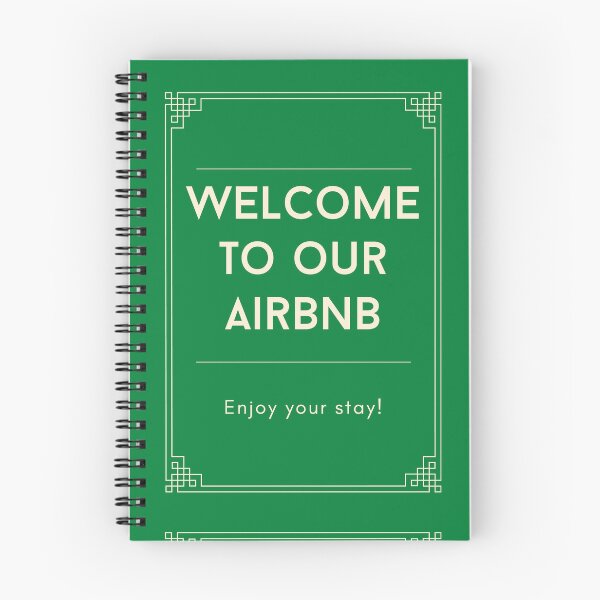 Item preview, Welcome to our Airbnb - green designed and sold by Pelof.