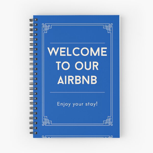 Item preview, Welcome to our Airbnb - Blue designed and sold by Pelof.