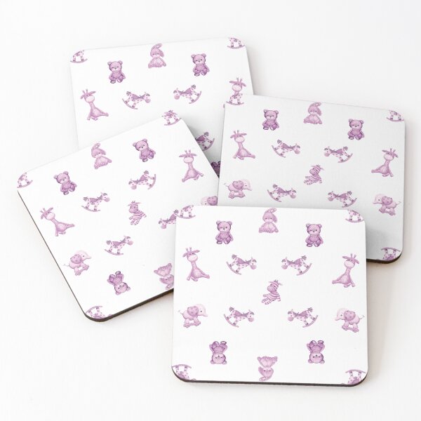 Item preview, Nursery Animals Pink designed and sold by KVDcreations.