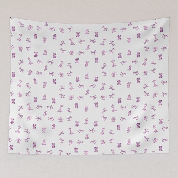 Item preview, Nursery Animals Pink designed and sold by KVDcreations.