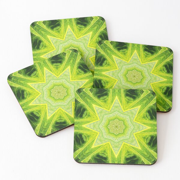 Item preview, ABSTRACT PAINTED GEOMETRIC ART BREADFRUIT PATTERN WITH LEAVES. designed and sold by Ralek.