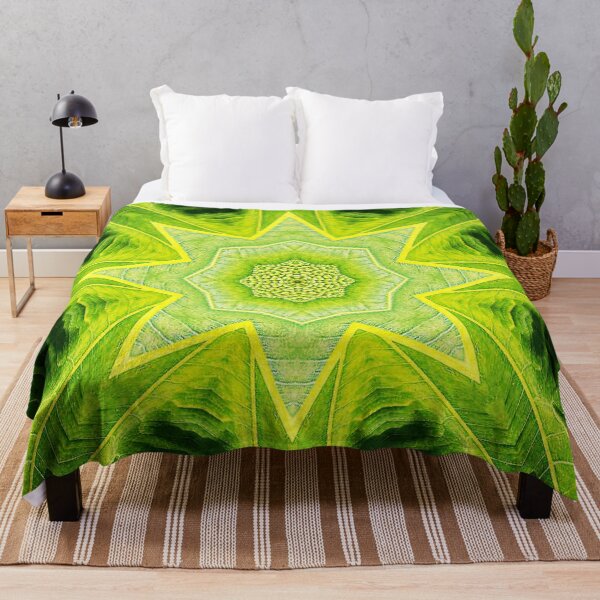 Item preview, ABSTRACT PAINTED GEOMETRIC ART BREADFRUIT PATTERN WITH LEAVES. designed and sold by Ralek.
