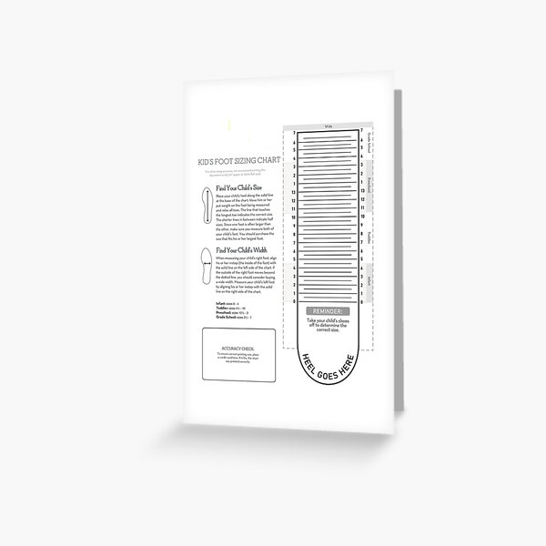 Kids Foot Sizing Chart Greeting Card For Sale By VisualSimple Redbubble kids-foot-sizing-chart-greeting-card-for-sale-by-visualsimple-redbubble
