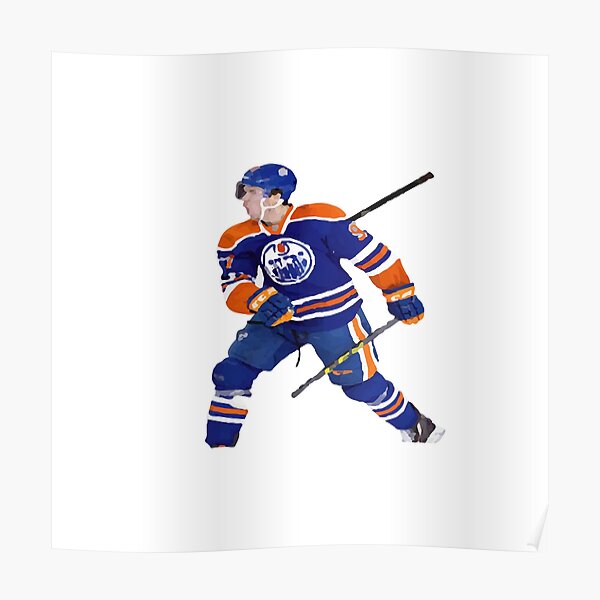 Connor McDavid 97 Edmonton Oilers hockey player glitch poster