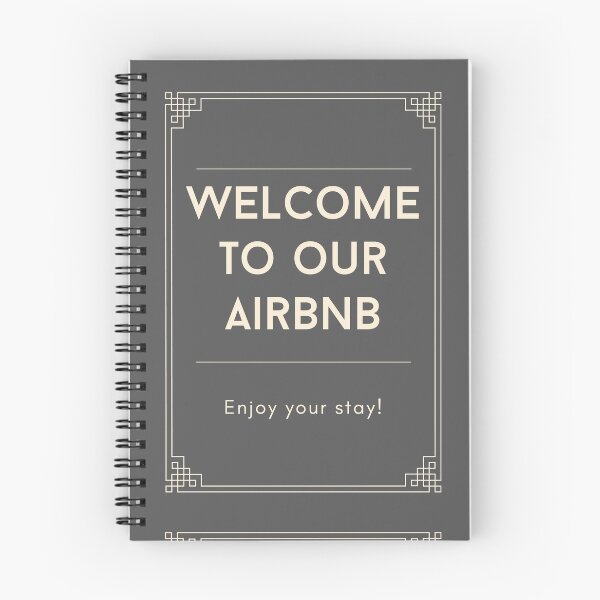 Item preview, Welcome to our Airbnb - Grey designed and sold by Pelof.