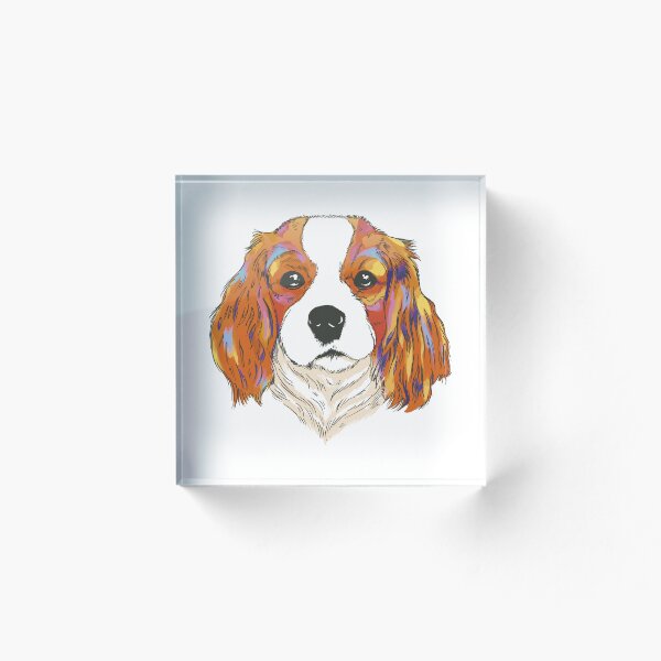 Item preview, Cavalier King Charles Spaniel Dog Portrait Dog Head designed and sold by JanooFactory.