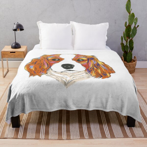 Item preview, Cavalier King Charles Spaniel Dog Portrait Dog Head designed and sold by JanooFactory.