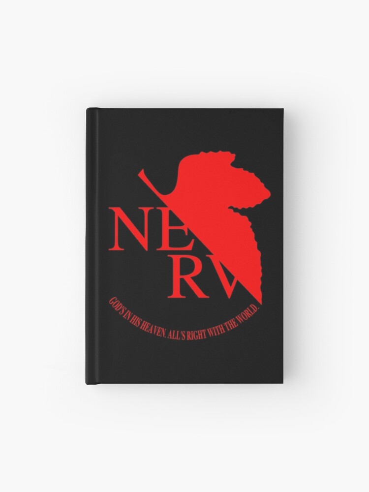 Neon Genesis Evangelion Nerv Logo Hardcover Journal By Anipop Redbubble