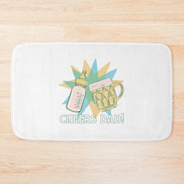 Item preview, Cheers Dad - First Father's Day with beer and baby bottle designed and sold by JanooFactory.