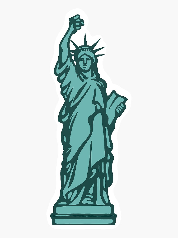 Statue Of Liberty Started Shaking Her Fist "Statue of Liberty Started Shaking Her Fist " Sticker for Sale by