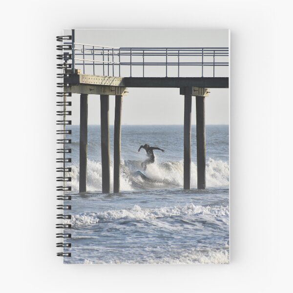 Item preview, Surfer through the Ventnor City NJ Fishing Pier designed and sold by LeslieMac713.