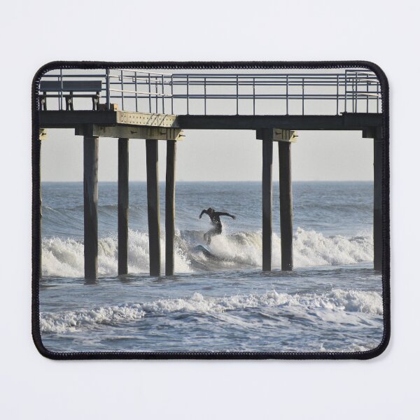 Item preview, Surfer through the Ventnor City NJ Fishing Pier designed and sold by LeslieMac713.