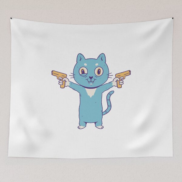 Item preview, cartoon-cat-animal-with-guns designed and sold by JAMALSTORE92.