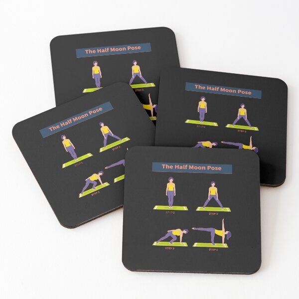 Item preview, Half Moon Yoga Pose Step Gift Idea For Yoga Lovers    designed and sold by Yobeli.