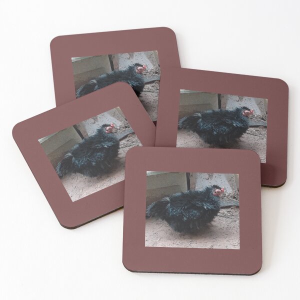 Item preview, Black Frizzled Cochin Bantam Chicken  designed and sold by Jaroffaith.