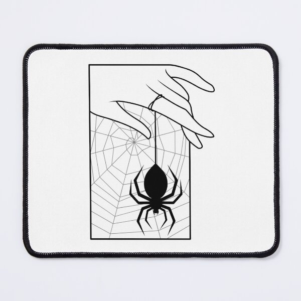 Item preview, Dangling Spider Black Line Art designed and sold by ObsidianDaz.