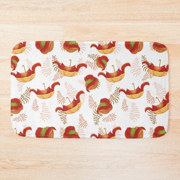 Item preview, Cute Squirrels Pattern Cute Fall Pattern Cute Autumn Fall Pattern Nature Leaf Leaves Umbrella Hibernating Squirrel Seamless Pattern Colorful Thanksgiving designed and sold by Stephen Scharf.