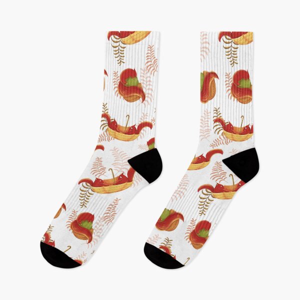 Item preview, Cute Squirrels Pattern Cute Fall Pattern Cute Autumn Fall Pattern Nature Leaf Leaves Umbrella Hibernating Squirrel Seamless Pattern Colorful Thanksgiving designed and sold by Stephen Scharf.