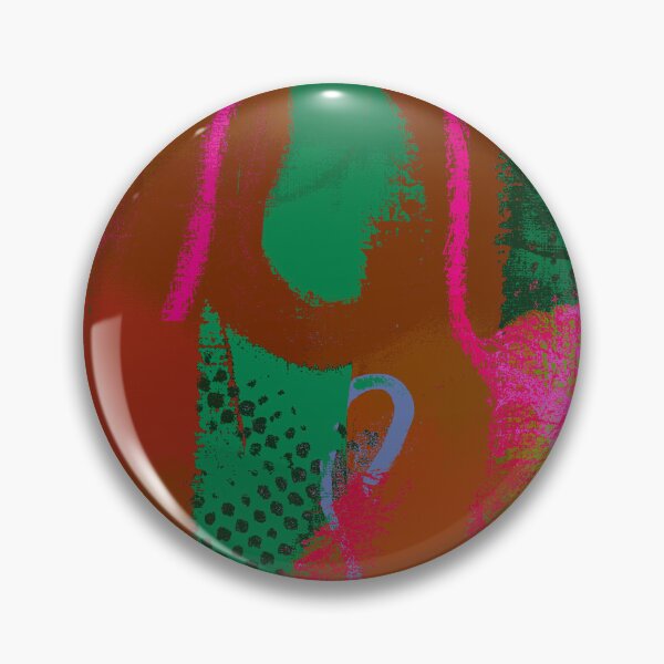 Item preview, Hot Pink Curve With Green and Tan designed and sold by KeksWorkroom.