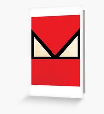 Minimal superheroes III Greeting Card