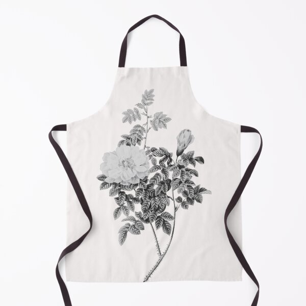 Item preview, Ventenats Rose Flower, Alternative Illustration - Grey and White Rose designed and sold by DaphneKstudio .