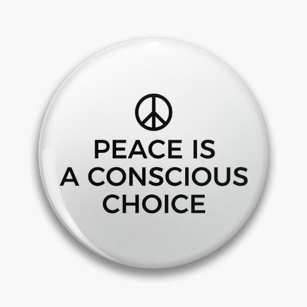 Item preview, PEACE IS A CONSCIOUS CHOICE (WHITE) designed and sold by AnaelDraw.