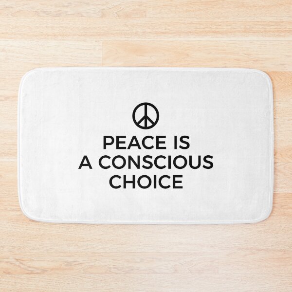 Item preview, PEACE IS A CONSCIOUS CHOICE (WHITE) designed and sold by AnaelDraw.