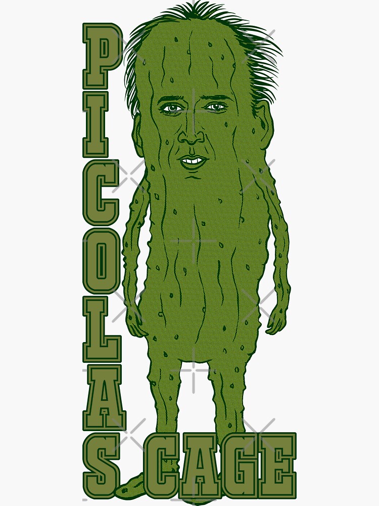 "Picolas Cage" Sticker for Sale by Nizamo Redbubble