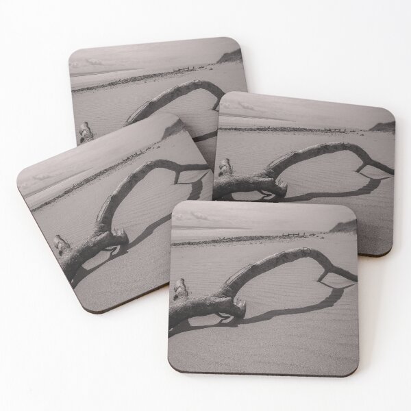 Item preview, BEACH DRIFTWOOD CROW POINT DEVON MONOCHROME designed and sold by Richard Brookes Photography.