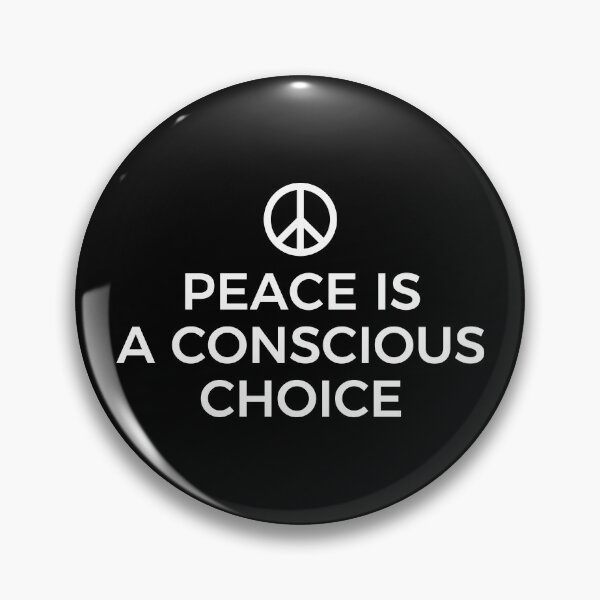 Item preview, PEACE IS A CONSCIOUS CHOICE (BLACK) designed and sold by AnaelDraw.