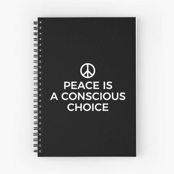 Item preview, PEACE IS A CONSCIOUS CHOICE (BLACK) designed and sold by AnaelDraw.