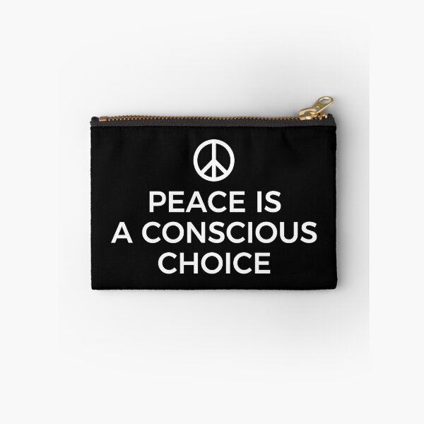 Item preview, PEACE IS A CONSCIOUS CHOICE (BLACK) designed and sold by AnaelDraw.