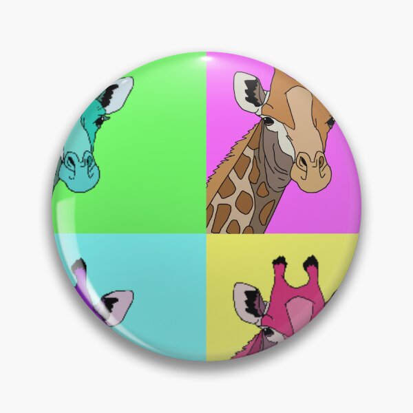 Item preview, Colorful giraffes cute Popular animals designed and sold by spaceopy.