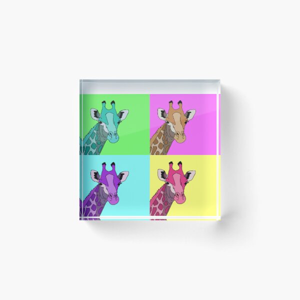 Item preview, Colorful giraffes cute Popular animals designed and sold by spaceopy.