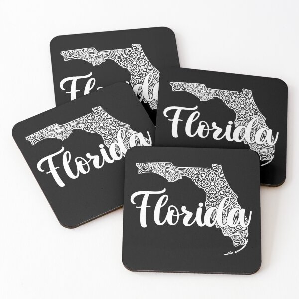 Item preview, Patriotic Decorative Mandala Style Map of Florida designed and sold by mrhighsky.