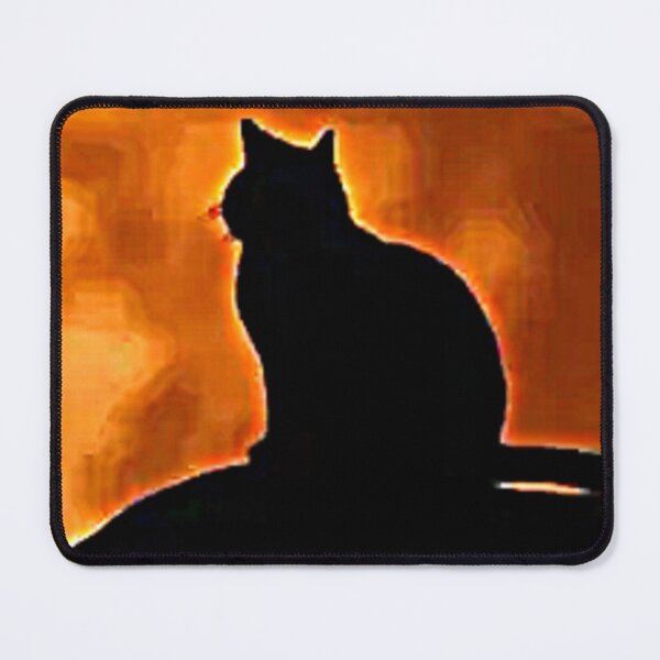 Item preview, Study of a contemplating cat at night designed and sold by RAJAT KANTI CHAKRABARTY.