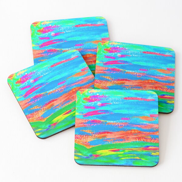 Item preview, Tropical Sunset, Bright and Colorful Painting designed and sold by HBBArtShop.