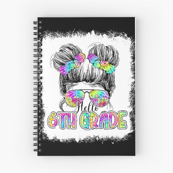 Item preview, Hello 6th Grade Messy Bun Girls Tie Dye Cute Back To School designed and sold by HarveyHF.