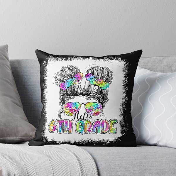Item preview, Hello 6th Grade Messy Bun Girls Tie Dye Cute Back To School designed and sold by HarveyHF.