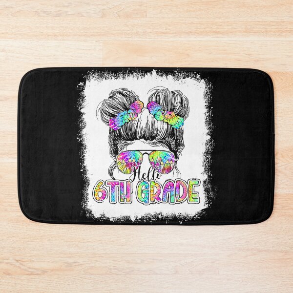 Item preview, Hello 6th Grade Messy Bun Girls Tie Dye Cute Back To School designed and sold by HarveyHF.